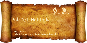 Vági Melinda névjegykártya